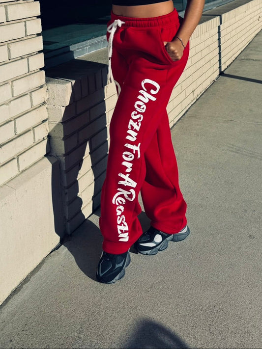 RED ChosznForAReaszn Sweatpants